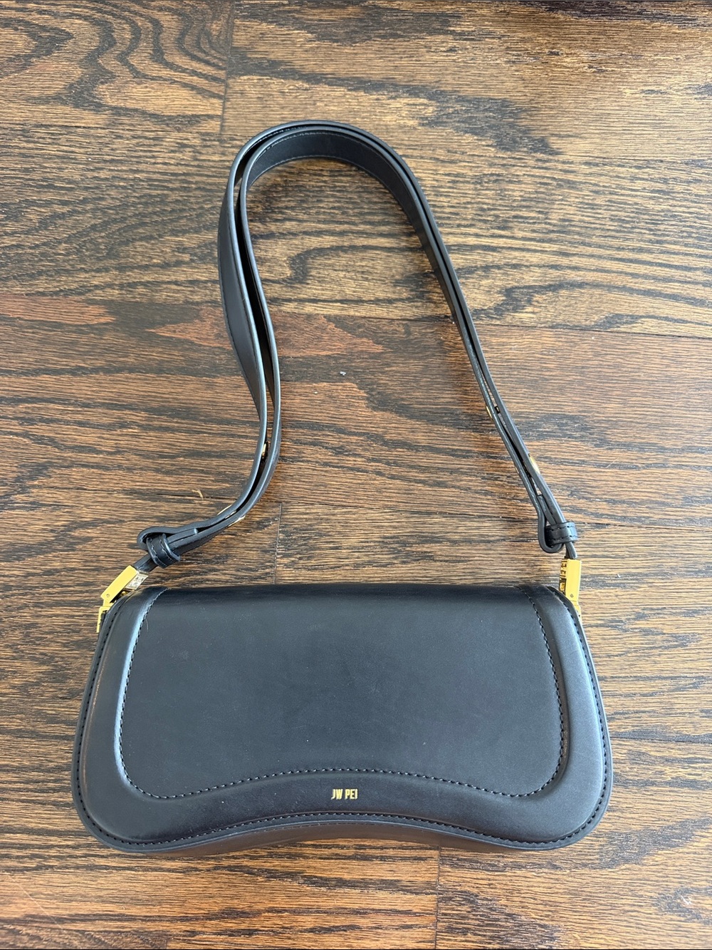 JW PEI Black Shoulder Bag with Gold Hardware (dust bag included)